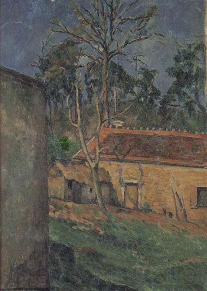 Paul Cezanne Farm Coutyard in Auvers Germany oil painting art